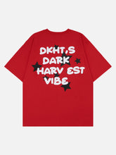 Star Letter Print T-shirt