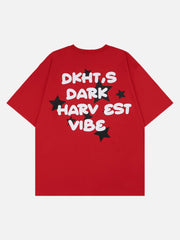 T-shirt imprimé lettre étoile