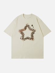 T-shirt imprimé plastisol étoile