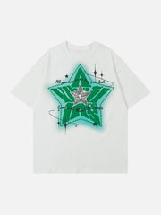 Star Print Butterfly Shadow Tee