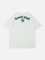 Star Print Butterfly Shadow Tee
