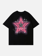 Star Print Butterfly Shadow Tee