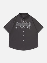 Star Print Chain Decoration Tee