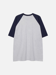 Star Print Color Blocking Tee