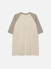 Star Print Color Blocking Tee