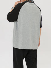 Star Print Colour Blocking Tee