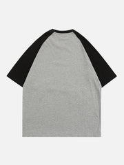 Star Print Colour Blocking Tee