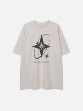 Baumwoll-T-Shirt mit Sternen-Print