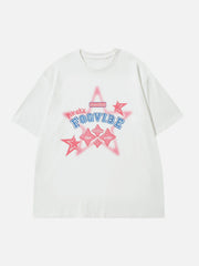 Star Print Ink Jet Tee