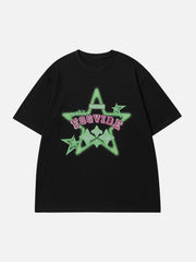 Star Print Ink Jet Tee