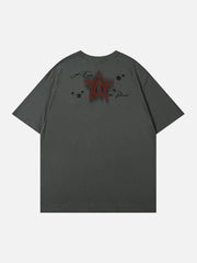 Star Shadow Chain Printing Tee
