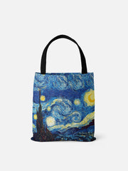 Sac en toile avec peinture à l'huile ciel étoilé