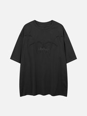 T-Shirt mit aufgesticktem Stern-Print aus Stick Sponge