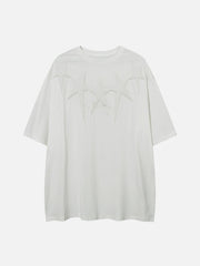 T-Shirt mit aufgesticktem Stern-Print aus Stick Sponge