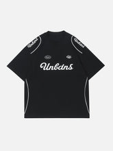 T-shirt à motif de lettres cousues