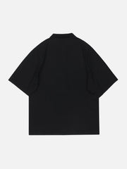 T-shirt à motif lettre numéro 6 cousue