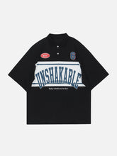 T-shirt à motif lettre numéro 6 cousue