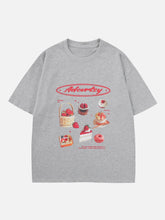 T-shirt imprimé gâteau aux fraises