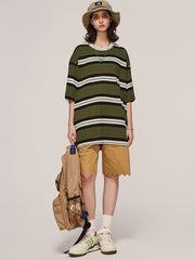 T-shirt en coton à rayures