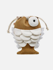 Dumme Fisch 3D Augenschuppen Tasche