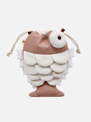 Dumme Fisch 3D Augenschuppen Tasche