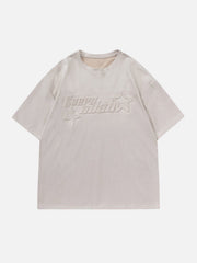 Suede Star Embossed Tee