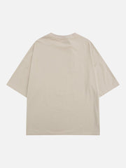 T-Shirt mit verwaschenem TV-Print