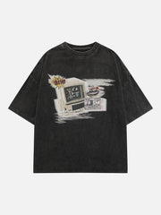 TV Print Washed Tee