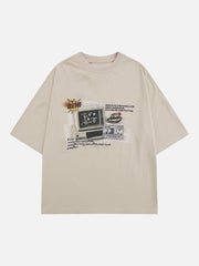 TV Print Washed Tee