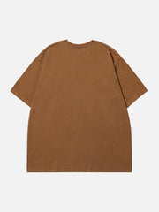 Teddy Bear Print Gradient Tee