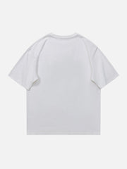 T-shirt imprimé « Le chat après le travail »