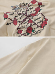 Thorn Rose Letter Print Tee