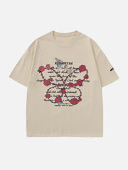 Thorn Rose Letter Print Tee