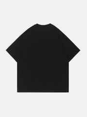 Tie Dye Abstraction Print Tee