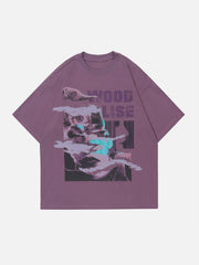 Tie Dye Abstraction Print Tee