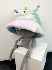 Bonnet en peluche dégradé tie-dye