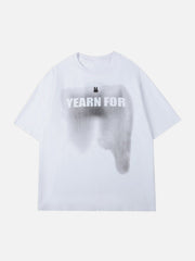 Tie Dye Rabbit Print Tee