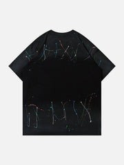 Tie Dye Splash Ink Washed Tee