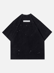 T-shirt imprimé graffiti tie-dye