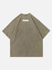 T-shirt imprimé graffiti tie-dye