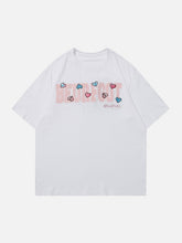 Handtuch-T-Shirt mit Buchstaben-Stickerei