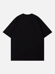 T-shirt imprimé panda brodé avec serviette