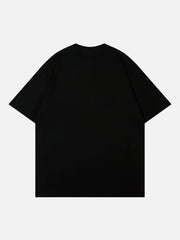 Towel Embroidery Question Mark Print Tee