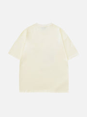 T-shirt imprimé lapin brodé avec serviette