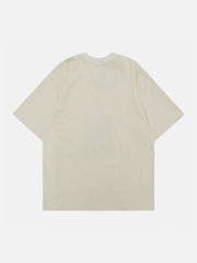 T-shirt imprimé étoile brodé en serviette