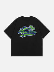 Handtuch-Stickerei-Stern-T-Shirt