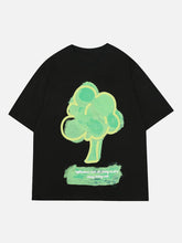 T-shirt à imprimé graphique d'arbre