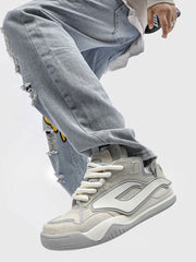 Trendy und vielseitige Boardschuhe mit dicker Sohle - 1595