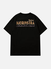 T-Shirt mit Tulpen-Illustration