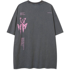 T-shirt graphique délavé Unreal Butterfly